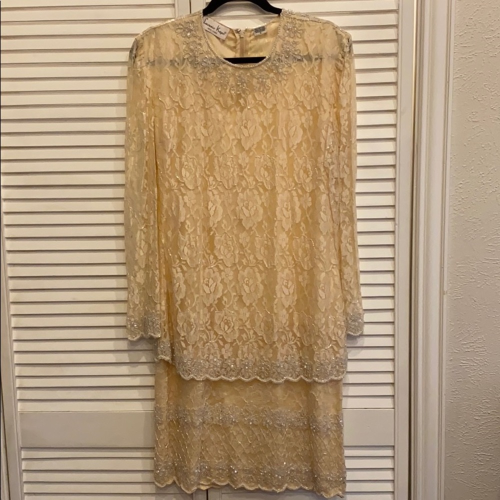 Laurence Kazar Beaded Dress